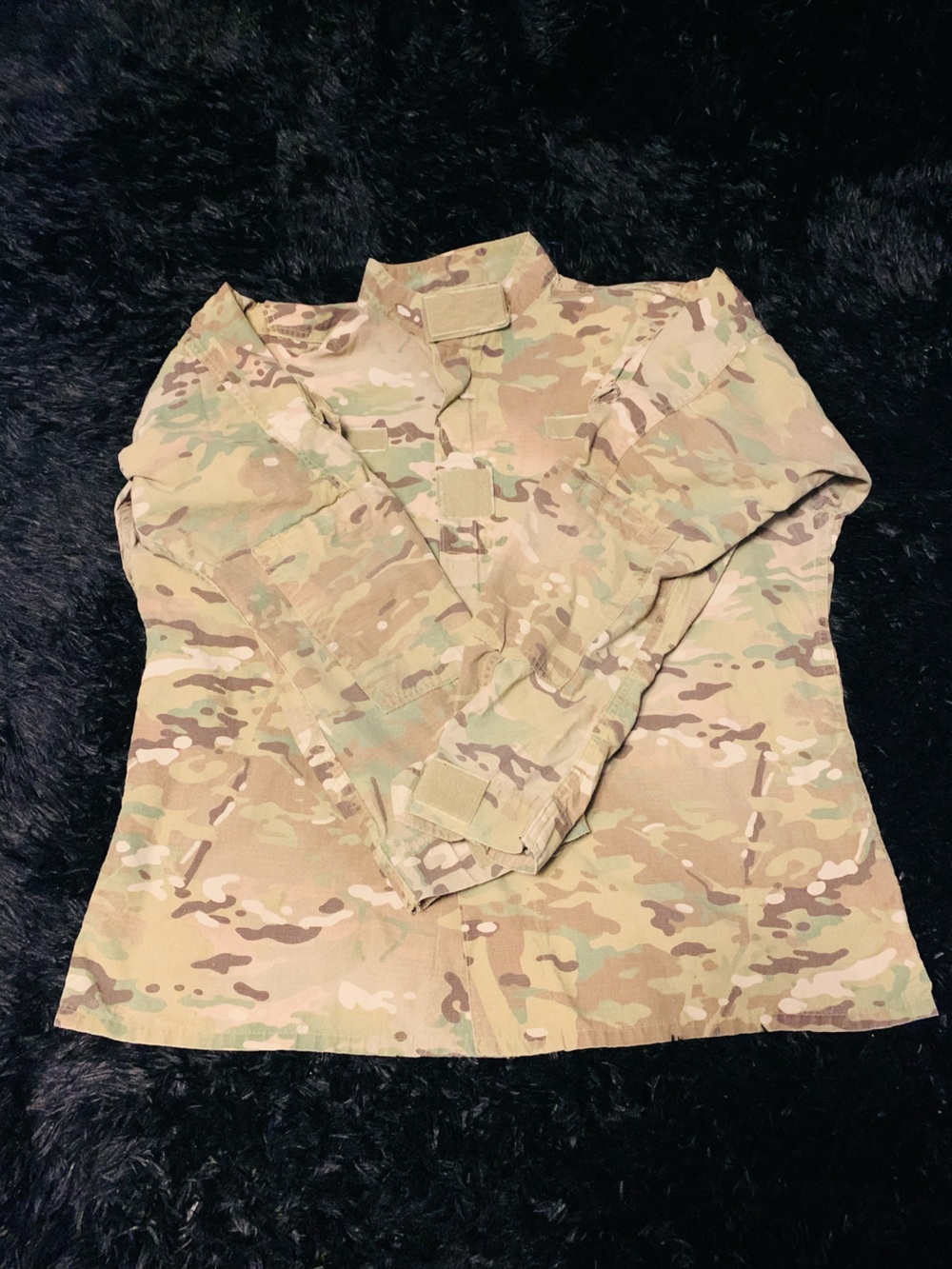 Men’s Military Field Jacket - Camo Green